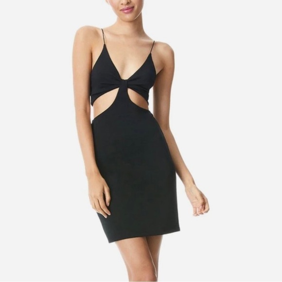 Alice + Olivia Dresses & Skirts - NWT Alice + Olivia Cut Out Spaghetti Strap Bodycon Mini Black Dress 10 reg $285